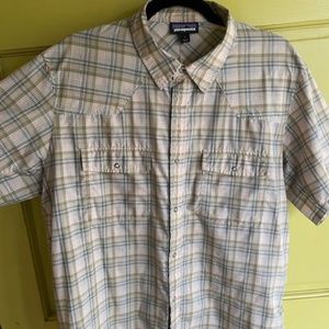 Patagonia Western-Style Snap Plaid Short Sleeve Shirt